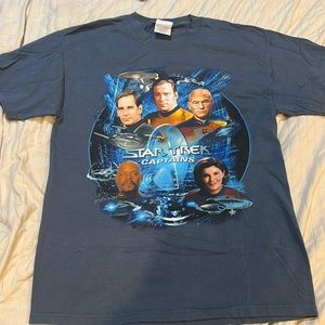 Star Trek Captains Tshirt sized medium